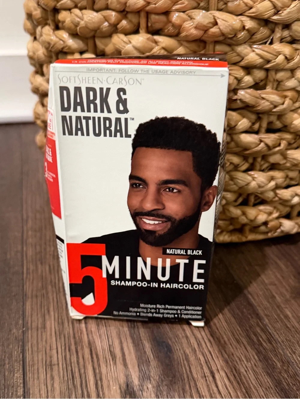 SoftSheen Carson Dark & Natural 5 minute Men's Shampoo-In Hair Color JET BLACK